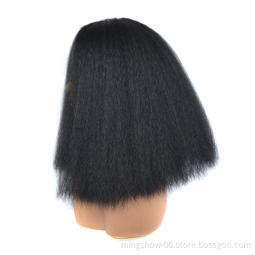 Synthetic bob short yaki straight wigs for black women